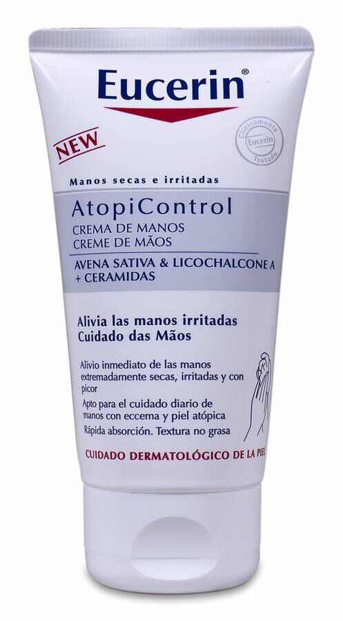 Eucerin AtopiControl Crema de Manos, 75 ml