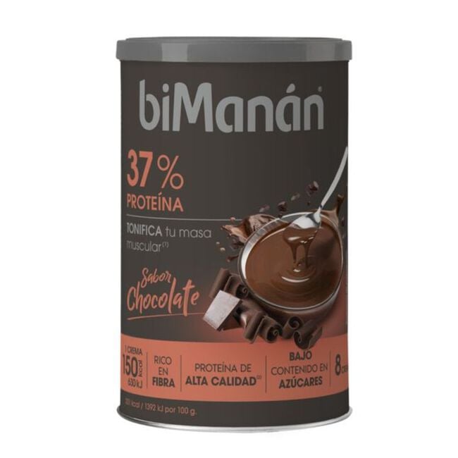 biMan&aacute;n Prote&iacute;na Crema Sabor Chocolate, 8 Uds 360 gr