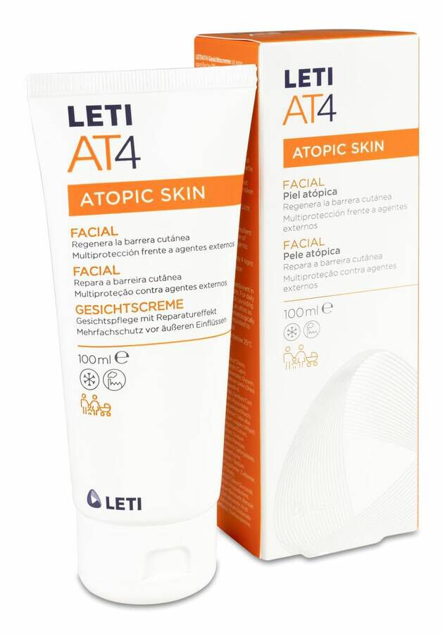 LETI AT4 Facial Piel Atópica, 100 ml