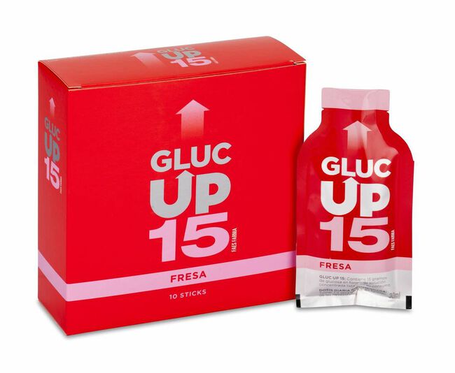 Gluc Up Fresa 15 g, 10 Sticks