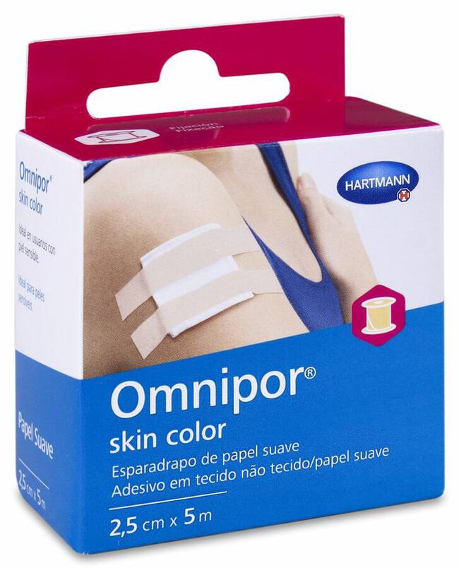 Omnipor Skin Color 2,5 cm x 5 cm, 1 Ud