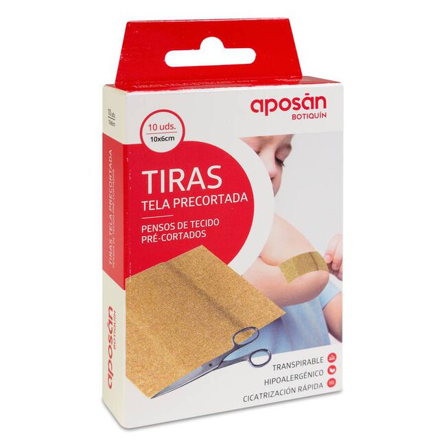 Aposán Tiras de Tela Precortadas 10x6 cm, 10 Uds