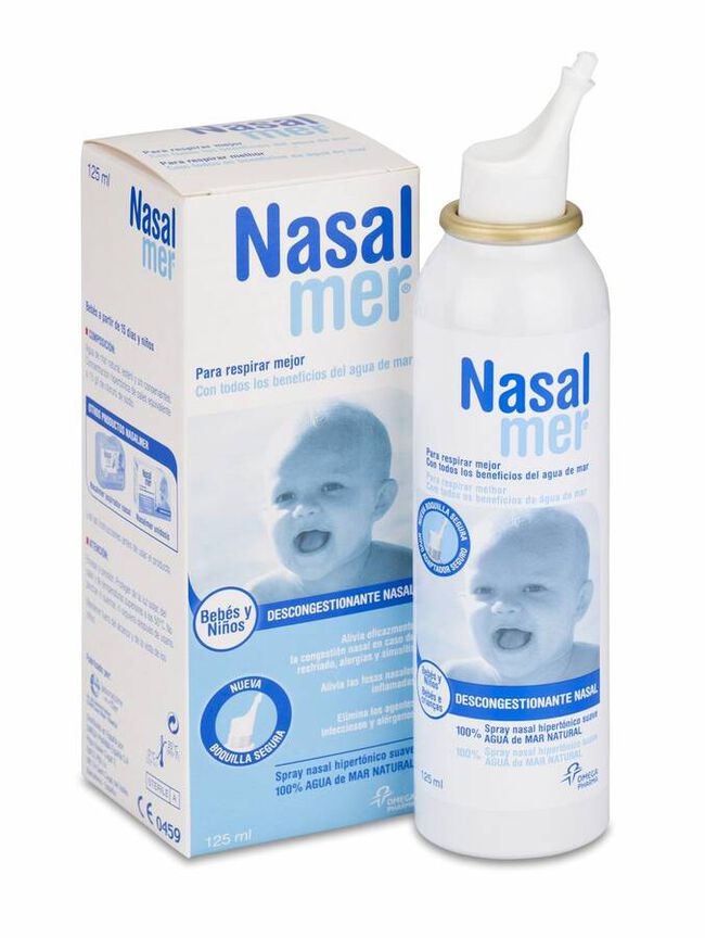 Nasalmer Spray Nasal Hipertónico Suave, 125 ml