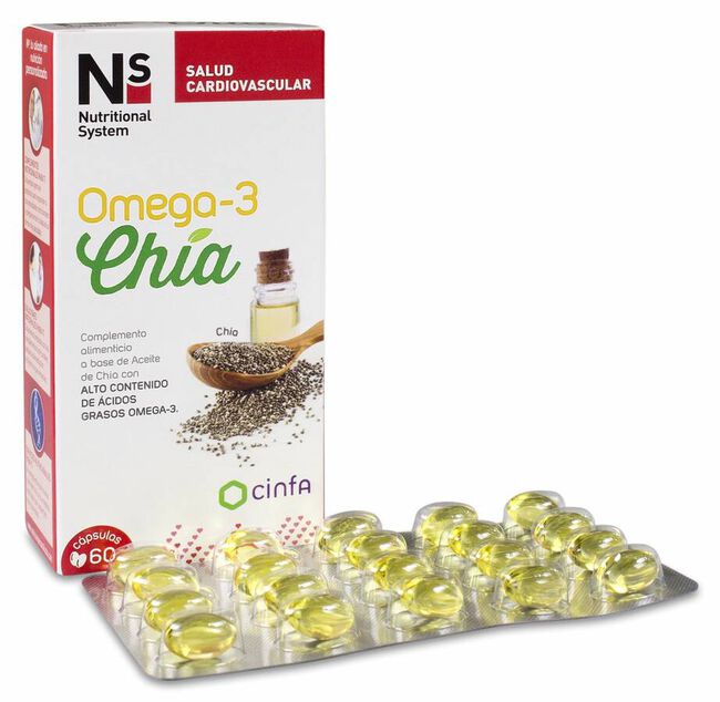 Ns Omega-3 Chía, 60 Cápsulas