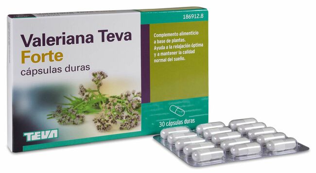 Valeriana Teva Forte 450 mg, 30 Cápsulas
