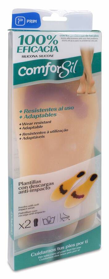 Comforsil Plantilla de Silicona Anti-Impacto Talla L, 1 Par