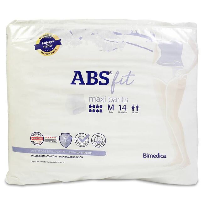 ABS Fit Maxi Pants Mediana, 14 Unidades