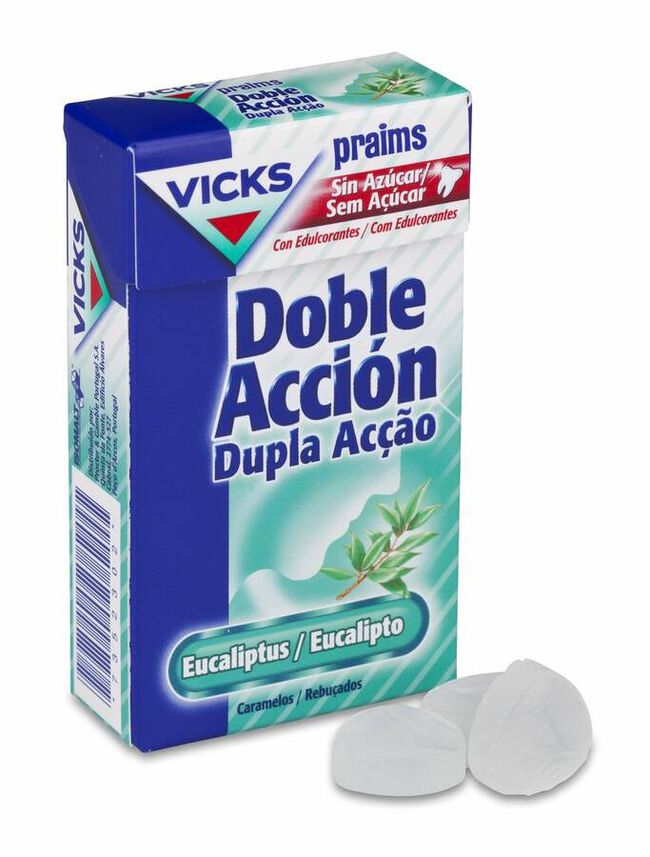 Vicks Praims Doble Acción Sin Azúcar, 40 g