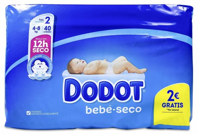 Dodot Beb&eacute; Seco Pa&ntilde;al Talla 2 4-8 Kg
