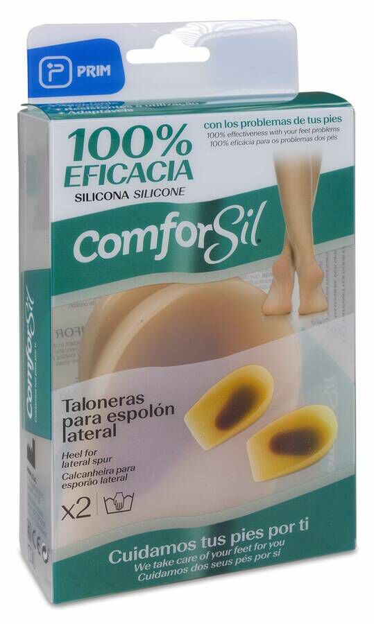 imagen de Comforsil Taloneras Cazoleta Espol&oacute;n Talla S, 1 Par