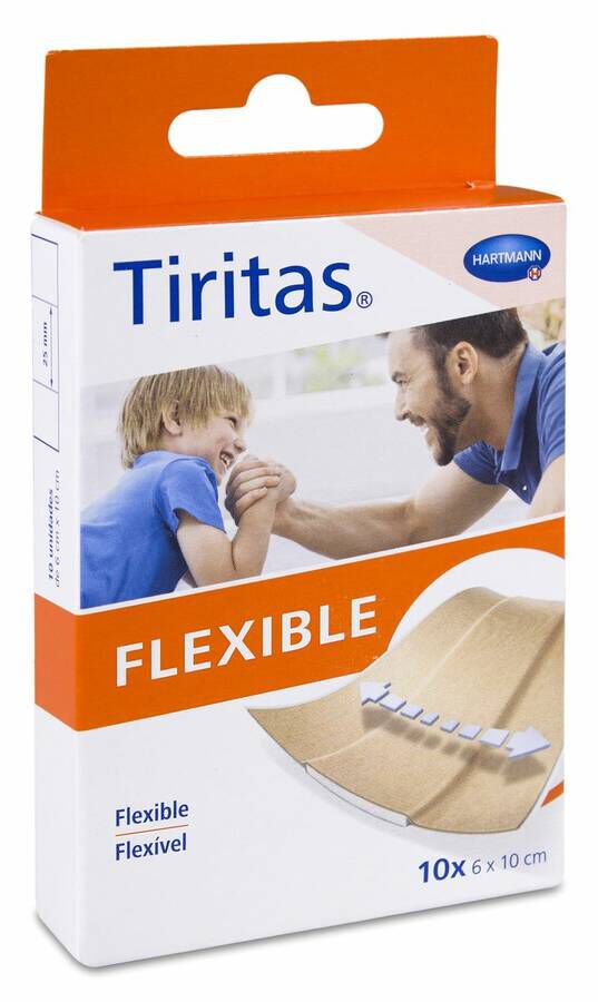 Tiritas Flexible 6 x 10 cm, 10 Uds