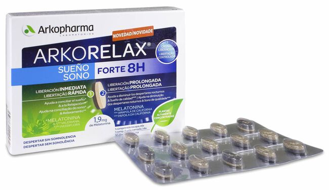 Arkopharma Arkorelax Sueño Forte 8H, 30 Comprimidos