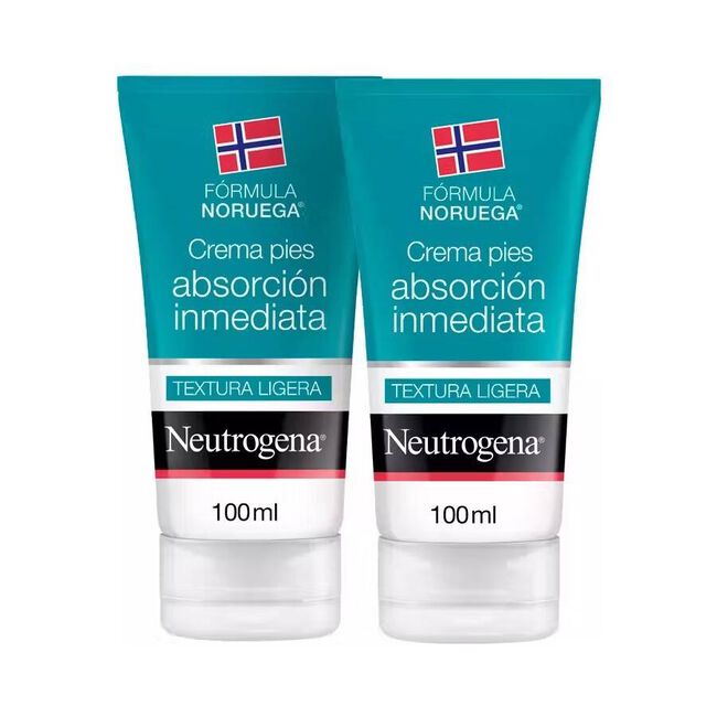 Duplo Neutrogena Crema Pies Absorción Inmediata, 2 x 100 ml