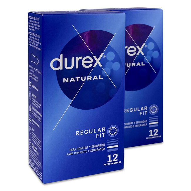 Duplo Durex Natural Plus, 2 Uds