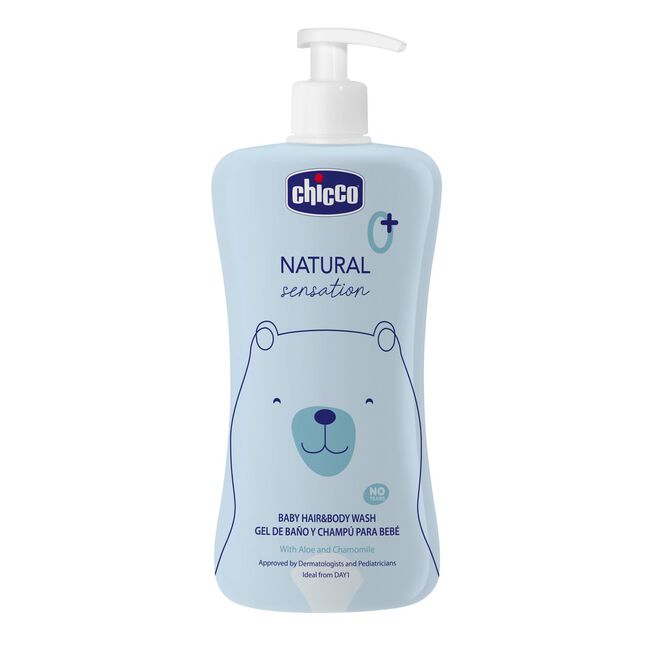 Chicco Natural Sensation Gel de Baño y Champú, 200 ml