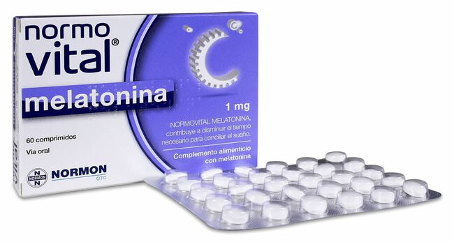 Normovital Melatonina 1 mg, 60 Uds
