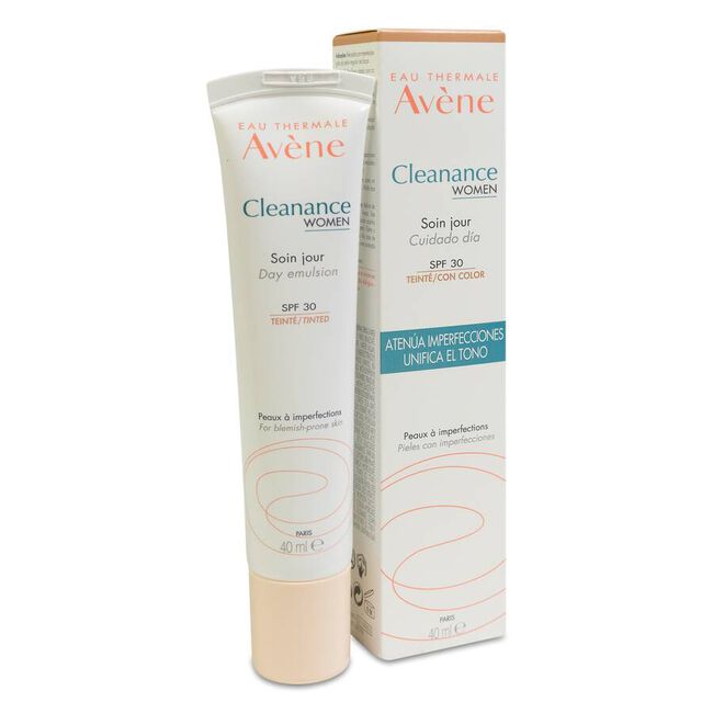 Avène Cleanance Women Cuidado De Día Con Color SPF30+, 40 ml