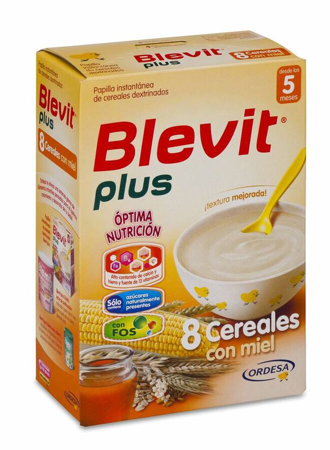 Blevit Plus 8 Cereales con Miel, 300 g