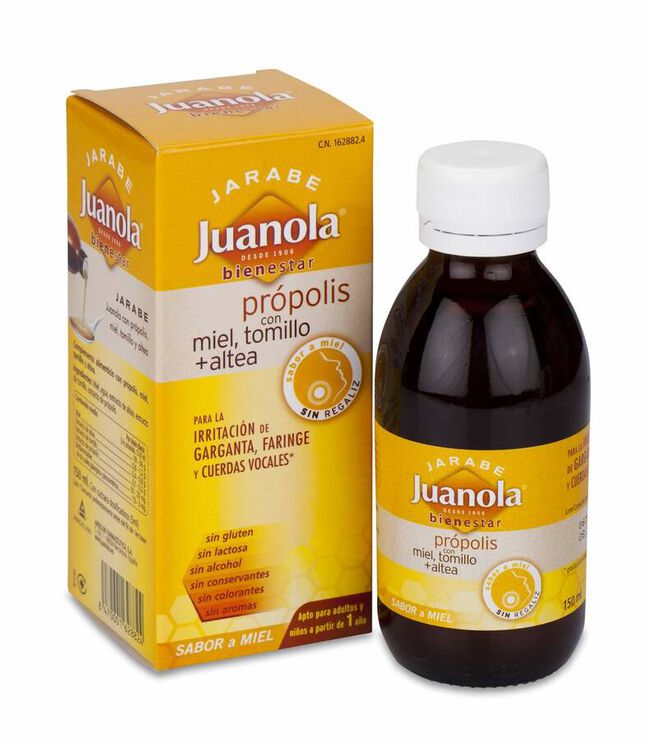 Juanola Jarabe Própolis con Miel, Tomillo y Altea