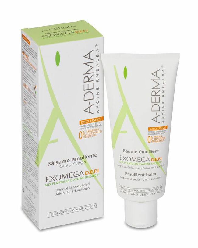 A-Derma Exomega Bálsamo Emoliente D.E.F.I - Piel Atópica o Muy Seca, 200 ml