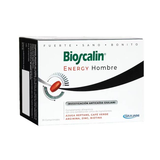 Boiron Bioscalin Enery Hombre Comprimidos Anticaída, 30 Comprimidos