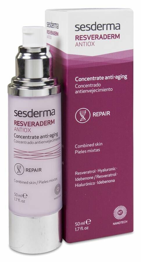 Sesderma Resveraderm Antiox Concentrado Antienvejecimiento, 50 ml
