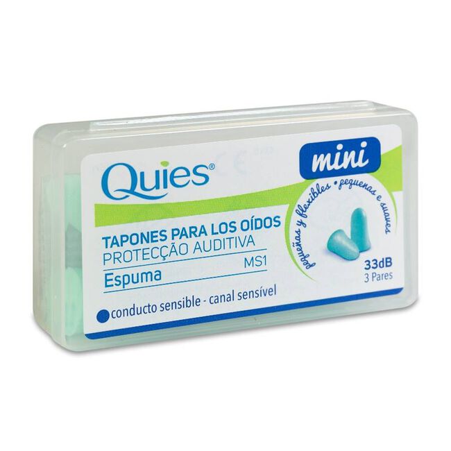 Quies Tapones Espuma Mini, 6 Unidades