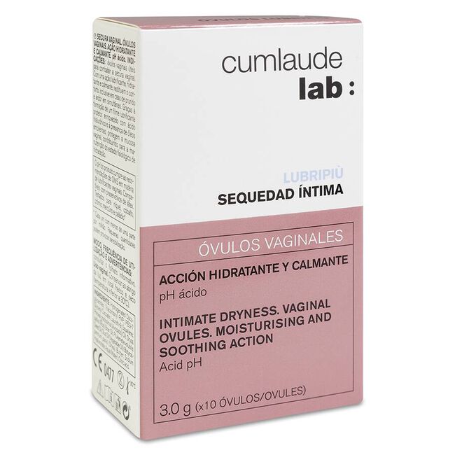 Cumlaude Lab Lubripiù Óvulos Vaginales, 10 unidades