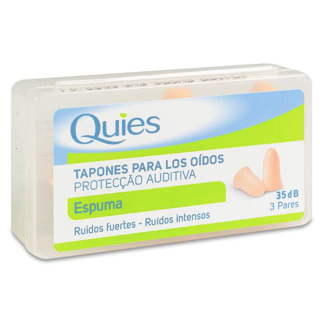 Quies Tapones Espuma Color Carne, 6 Unidades