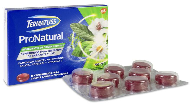 Termatuss Irritaci&oacute;n Garganta y Tos, 16 Comprimidos