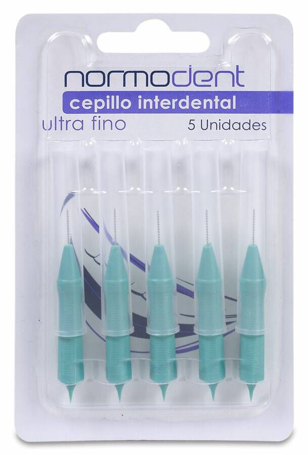 Normodent Cepillos Interdentales Ultrafinos, 5 Uds