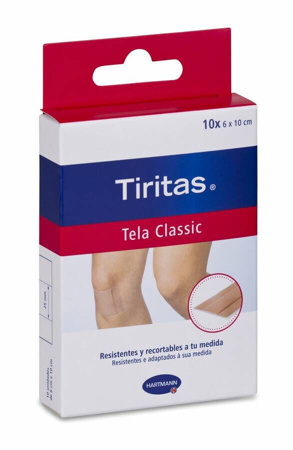 Tiritas Classic Apósito Adhesivo 1 cm x 6 cm, 10 Uds