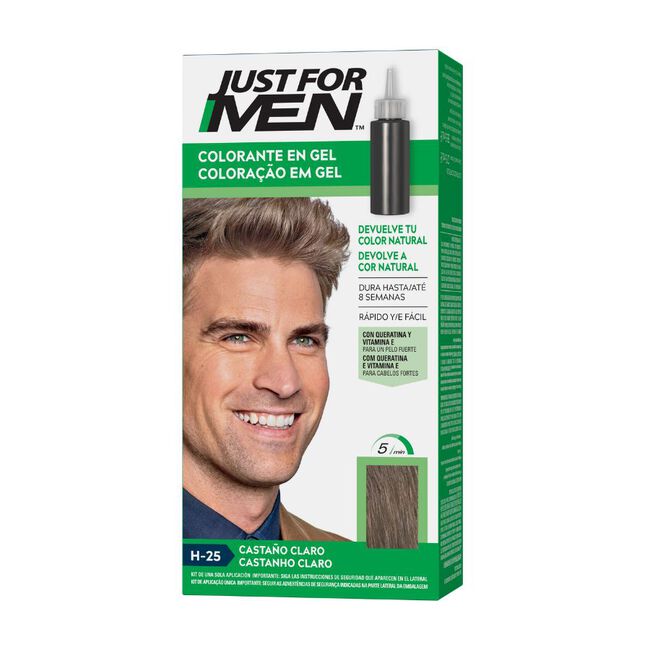 Just For Men Champú Colorante Castaño Claro, 1 Ud