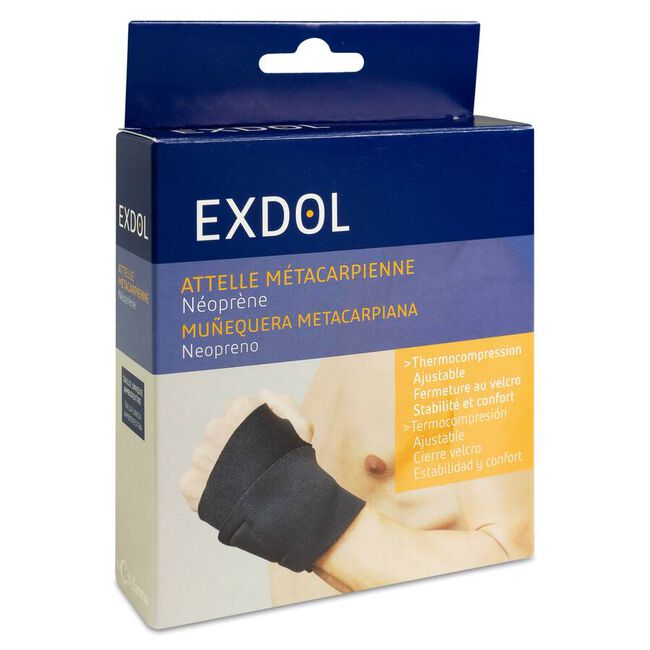 Exdol Nosa Termik Muñequera Metacarpiana Talla Única, 1 ud