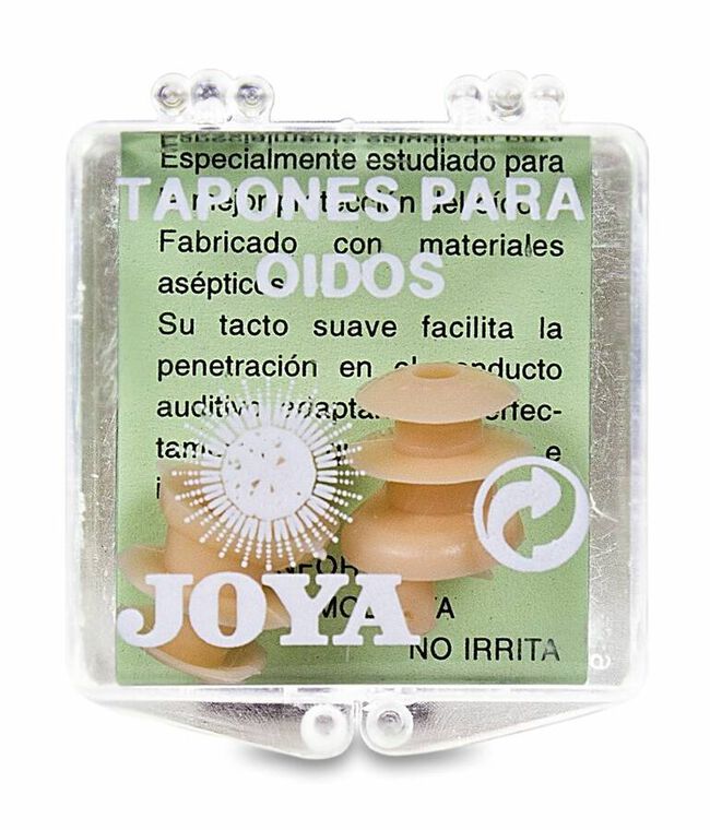 Joya Tapones de Oídos de Goma, 2 Uds