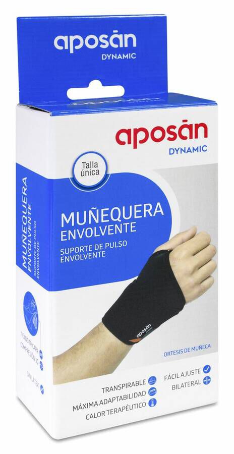 Aposán Dynamic Muñequera Envolvente Talla Única, 1 Ud