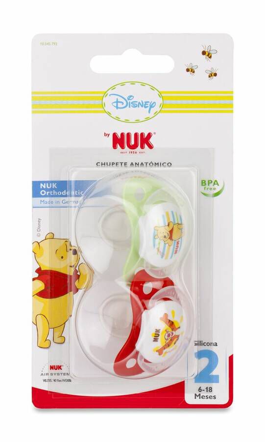 imagen de NUK Chupete Disney Silicona 6-18 Meses, 2 Unidades