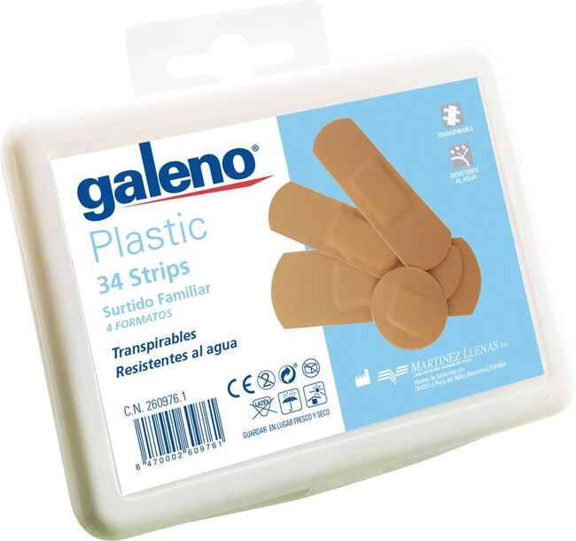 Galeno Plastic Surtido Familiar, 34 Tiras