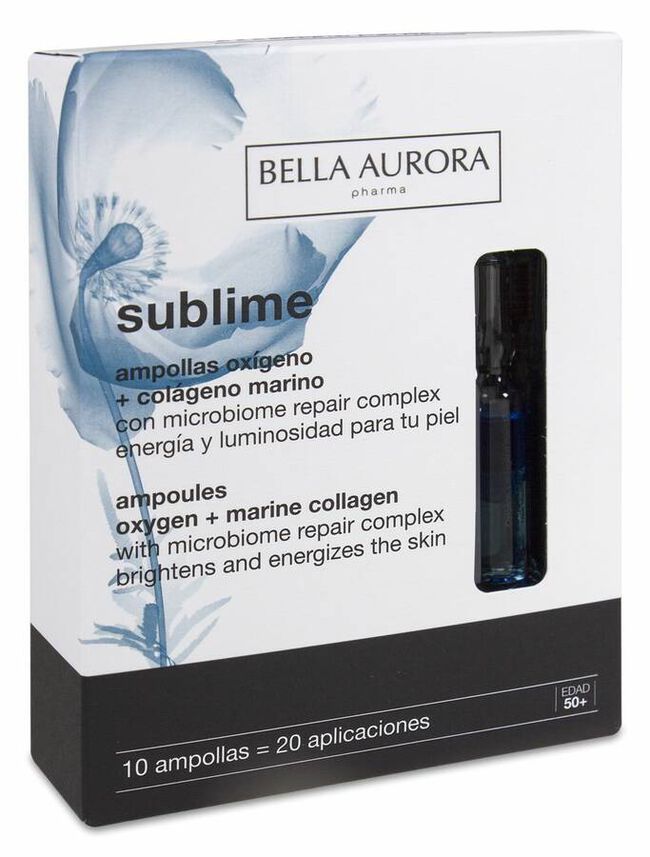 Bella Aurora Sublime Oxígeno + Colágeno, 10 Ampollas