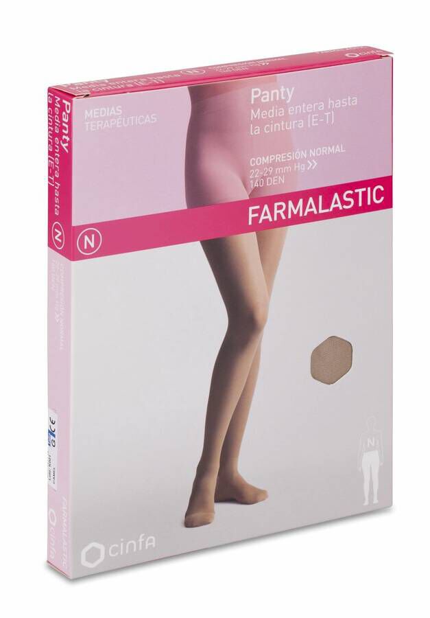 Farmalastic Panty de Compresión Normal Camel Talla Grande, 1 Ud
