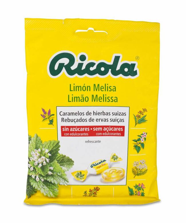 Ricola Caramelos Limón Melisa Sin Azúcar, 70 g