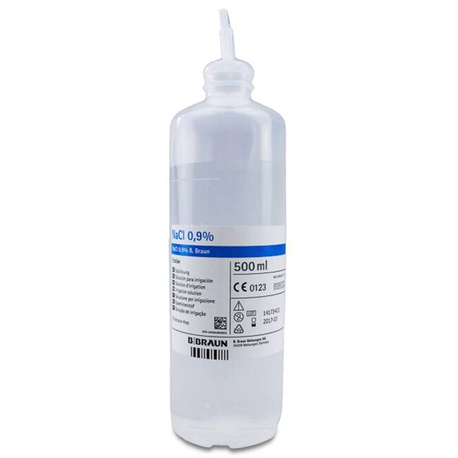 Braun Cloruro Sódico 0,9% para Irrigación, 500 ml