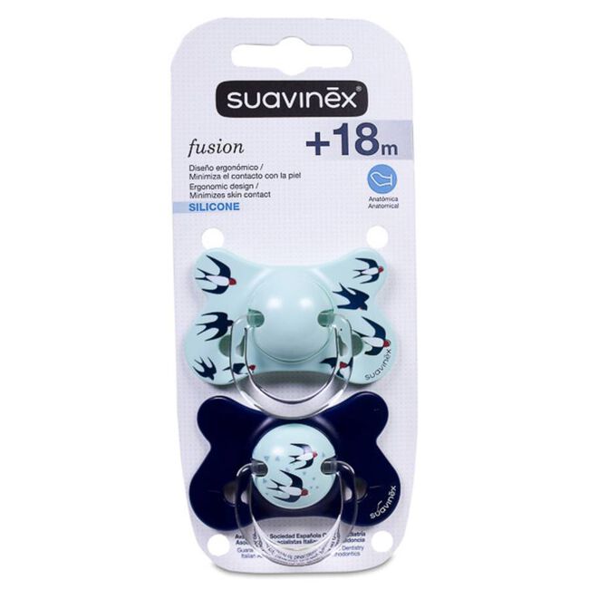 Suavinex Chupete Fusion Anatómico de Silicona +18 Meses, 1 Ud