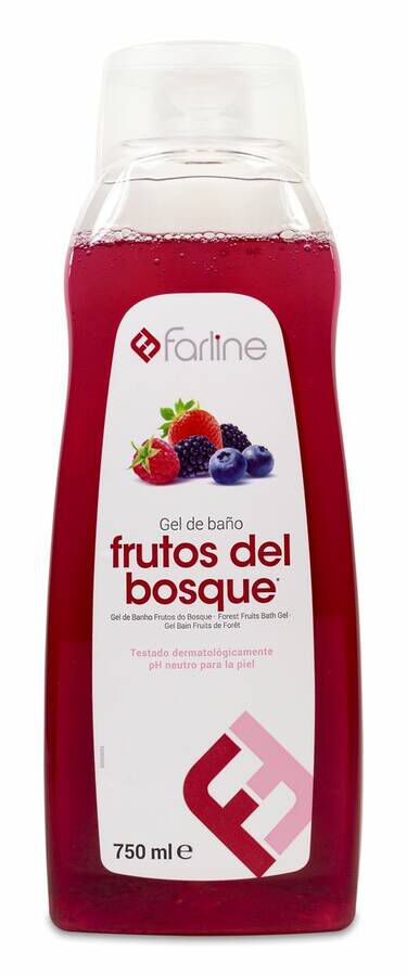 Farline Gel de Baño de Frutos del Bosque, 750 ml
