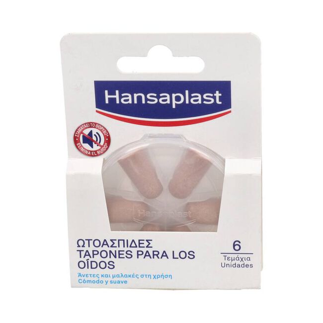 imagen de Hansaplast Tapones O&iacute;dos, 6 Unidades