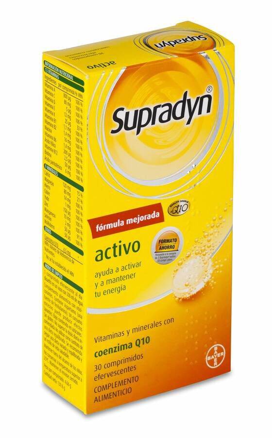 Supradyn Activo, 30 Comprimidos Efervescentes