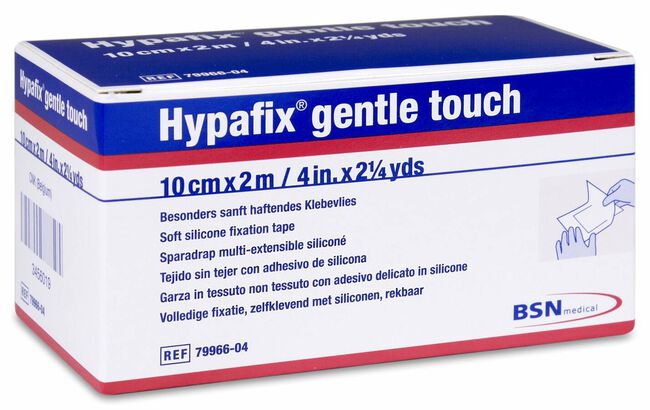 Hypafix Gentle Touch Banda Elástica Autoadhesiva 10 cm x 2 m, 1 Ud