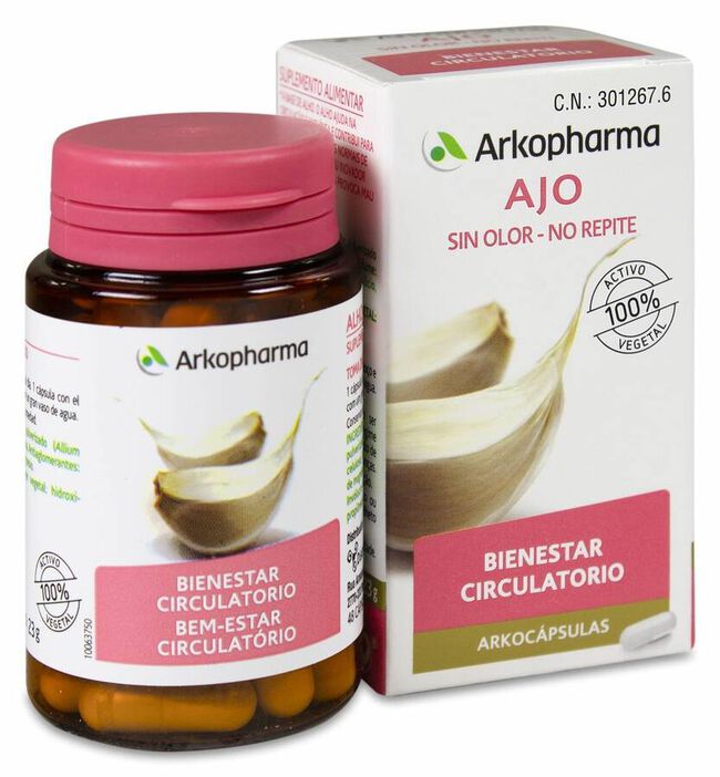 Arkopharma Arkocápsulas Ajo, 48 Cápsulas