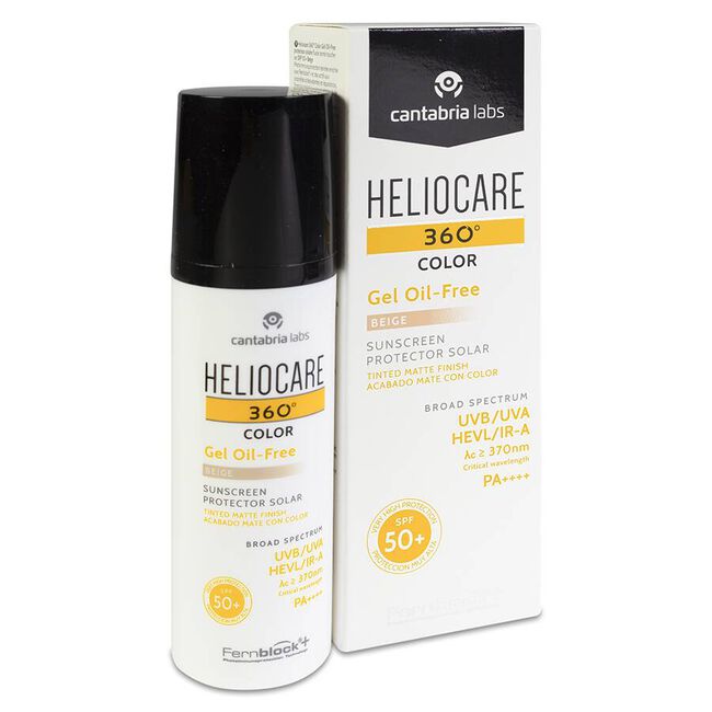 Heliocare 360º Gel Oil-free SPF 50+ Tono Beige, 50 ml