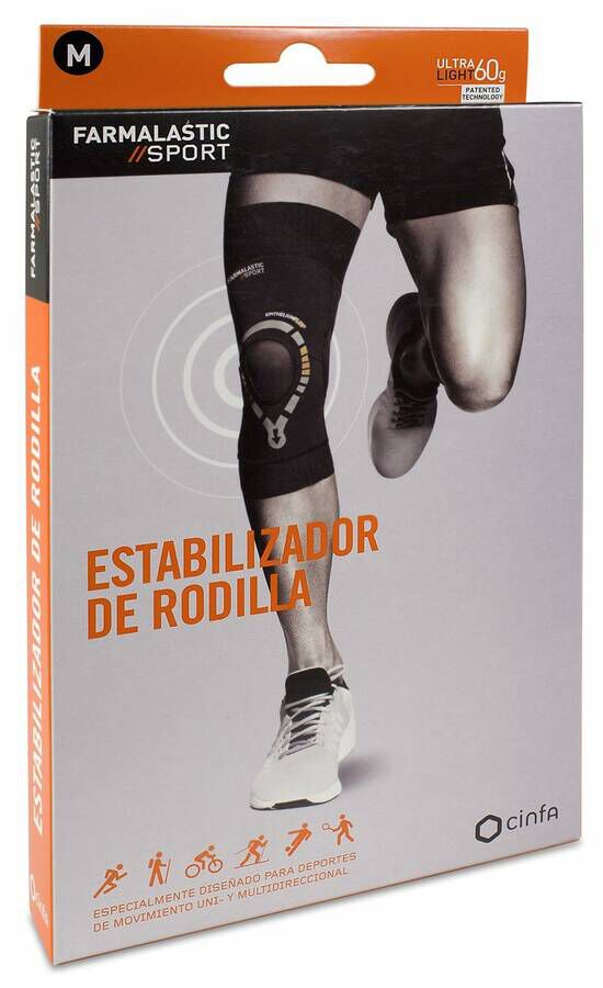 Farmalastic Sport Estabilizador de Rodilla Talla M, 1 Ud